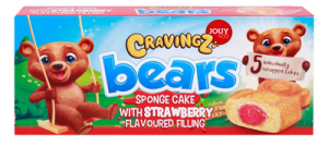 БІСКВІТ "CRAVINGZ BEAR STRAWBERRY" МУЛЬТИПАК