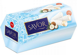 ВАФЕЛЬНІ ТРУБОЧКИ "SAVOR COCONUT ROLL"